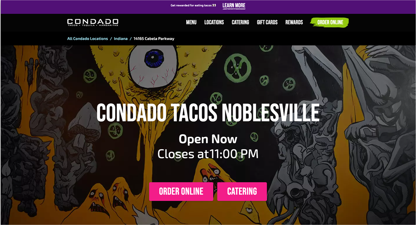 new restaurant site